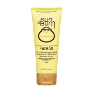 Protector Solar Sun Bum SPF 50 Clear Face Sunscreen Lotion